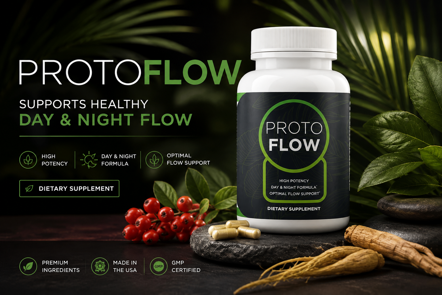 ProtoFlow prostate support supplement bottle